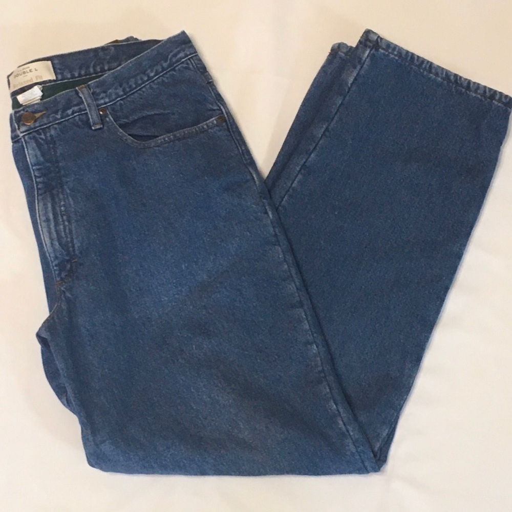 L.L. Bean Double L Relaxed Fit Lined Jeans 38x34